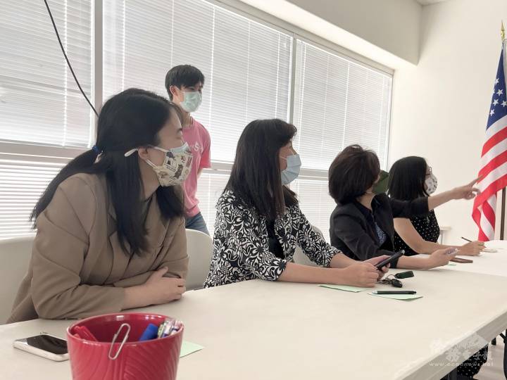 Staff voting on their favorite video during the final showcase