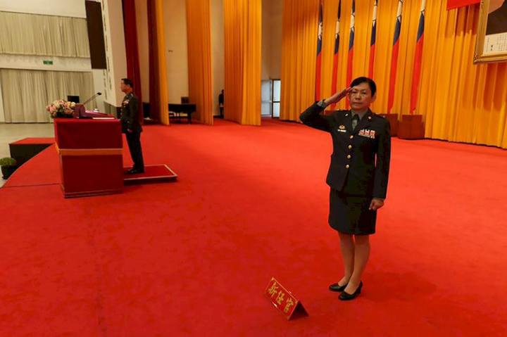 陳育琳10月升陸軍政戰主任 成國軍首位女中將（國防部提供）