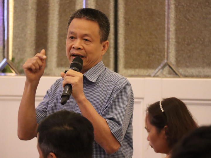 駐越南代表處、越南電子產業公會7日舉辦「台越電子產業供應鏈合作研討會」，在一家越商電子廠擔任經理的阮進勇已投身電子產業30多年，他在會議上感嘆越商能力有限，盼台越業者可以建立溝通平台、互相合作。 (圖：中央社)