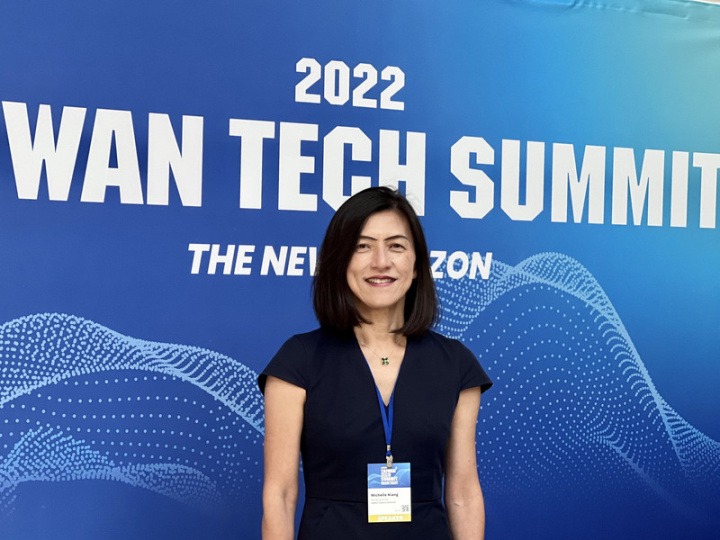 從硬體新創打入矽谷科技主流圈的江夢熊是矽谷連續創業家與投資者，她參與17日的「北美台灣科技年會」分享她的特殊經歷。