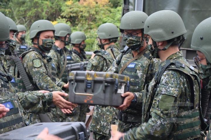 召員迅速完成各類補給品整補作業。（後備指揮部提供）