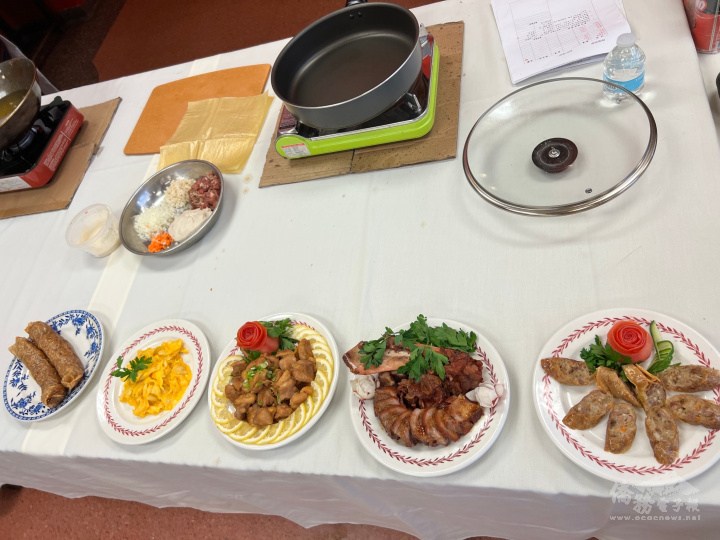 「2022僑務委員會臺灣美食國際巡迴講座」示範的菜餚。