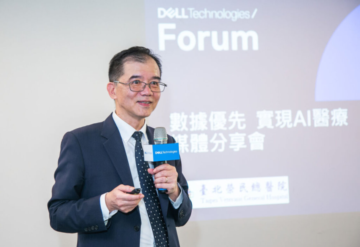 戴爾科技集團宣布攜手台北榮總，打造現代化大數據AI平台。台灣戴爾科技集團總經理廖仁祥（圖）表示，全台將近50%的醫學中心均採用戴爾解決方案。（戴爾提供）中