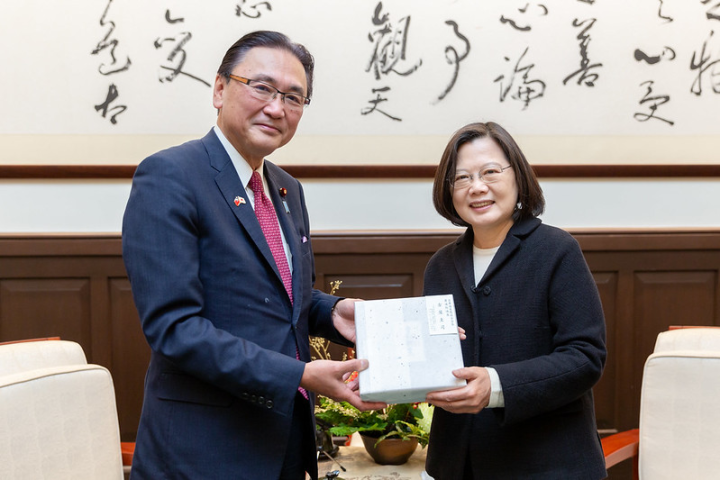 Keiji Furuya, chair of the Japan-ROC Diet Members' Consultative Council.