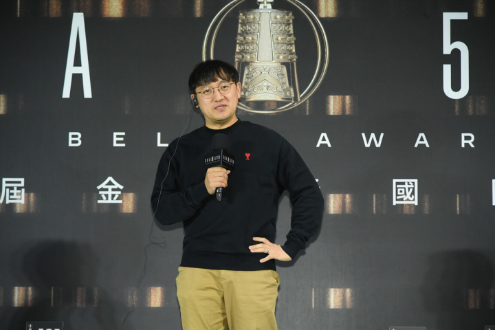 第57屆金鐘獎舉辦國際工作坊，韓國人氣綜藝節目RUNNING MAN製作人丁哲珉來台分享經驗。他認為最重要的是「愛」，不是把表演人當作成功的工具。（三立提供）