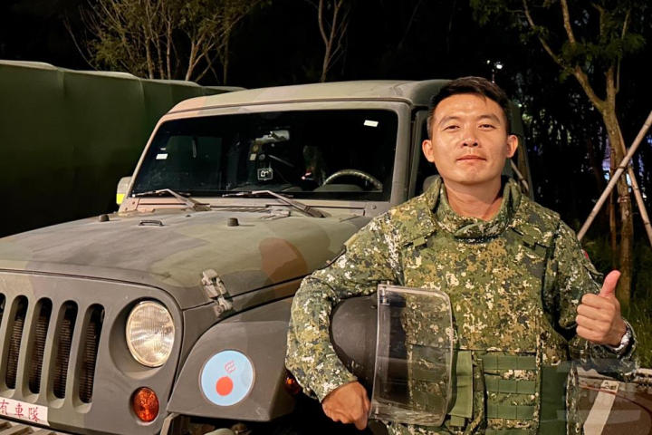 蘭潭彈藥分庫未爆彈處理小組組長林中尉表示，在接獲此次任務時，未爆組立即加強驗證組員未爆彈處理標準程序與應變處置能力，希望使活動能圓滿順利進行。（陸軍第十軍團提供）