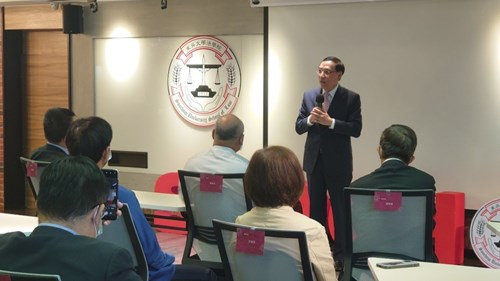 蔡部長獲邀擔任「東吳法商講座」，演講 「科技巨流下的法治人權守護者」