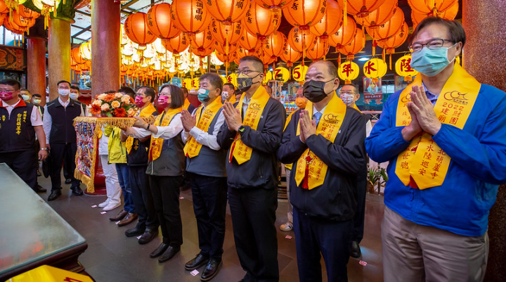 總統出席「葫蘆寺建廟75週年水陸除瘟巡安起駕大典」