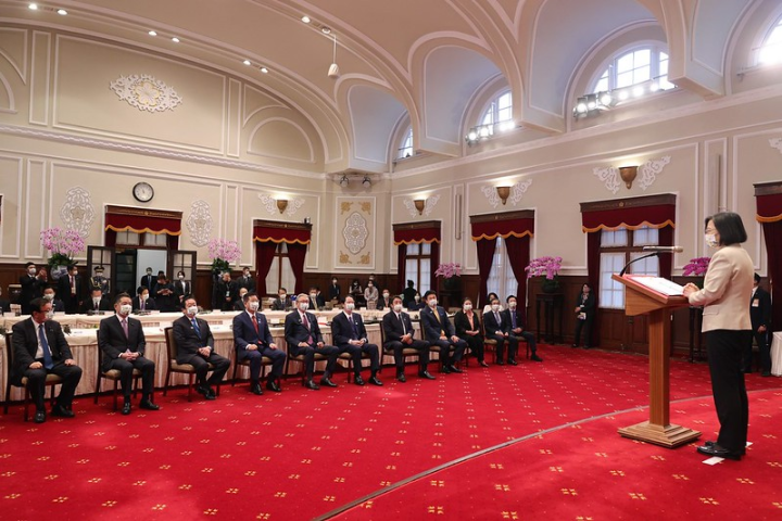 總統午宴「中華民國國慶日本國會議員祝賀團」，並致詞