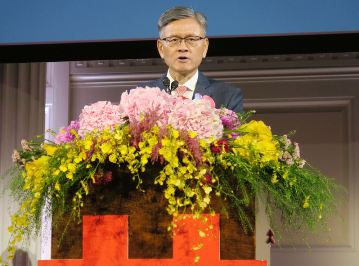 駐紐約辦事處6日舉辦國慶酒會，處長李光章致詞表示，台灣面臨威權擴張主義威脅，對民主自由價值的信念堅定不移。