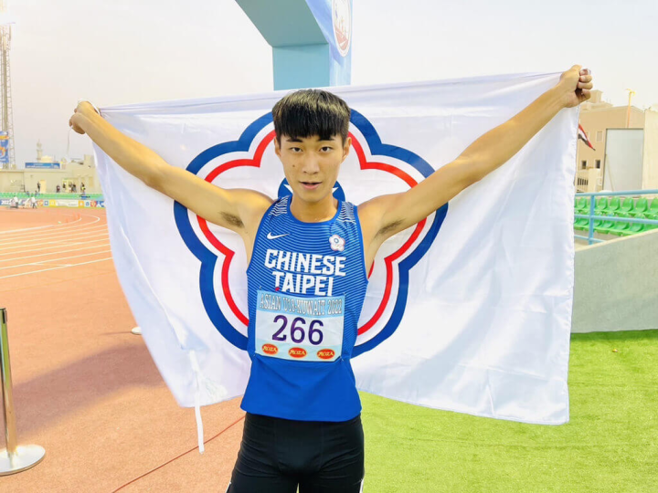 亞洲青少年田徑錦標賽傳捷報，來自雲林縣斗六高中的林硯楷在青少男400公尺跨欄決賽以52秒23摘金，締造U18全國紀錄。（中華民國田徑協會提供）