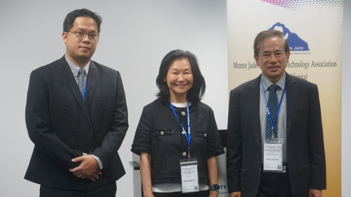 南加玉山協會理事長、科技公司Taboola洛杉磯分公司研發副總裁俞寧寧（中）表示，南加玉山協會希望促進交流，幫助更多台灣新創團隊到美國發展。