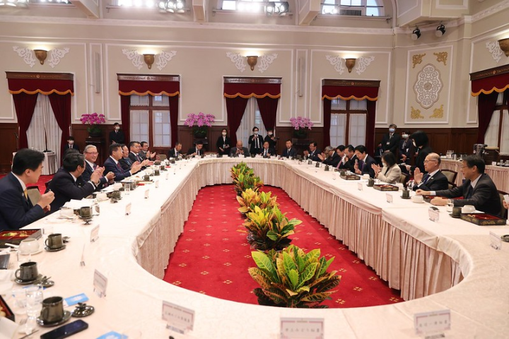 蔡英文總統10日午間午宴「中華民國國慶日本國會議員祝賀團」