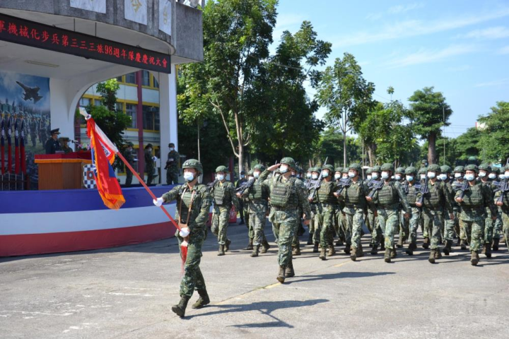 機步333旅12日辦理98週年隊慶。（機步333旅提供）