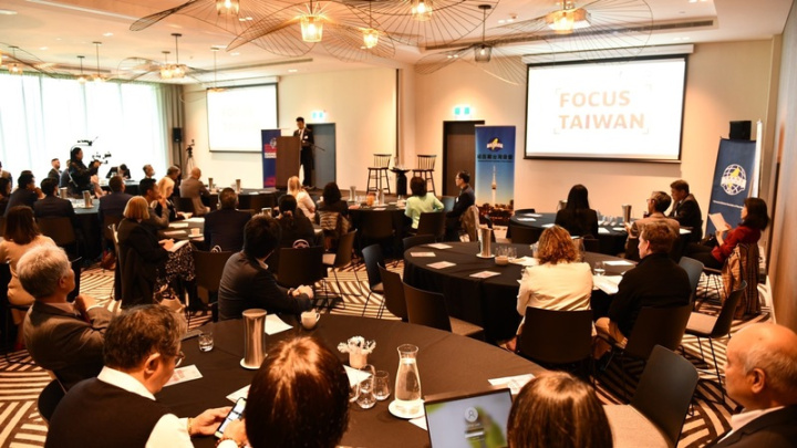  紐西蘭台灣商會與紐西蘭台灣經貿協進會26日於奧克蘭（Auckland）合辦「聚焦台灣」（Focus Taiwan）商務推廣活動。（駐奧克蘭辦事處提供）