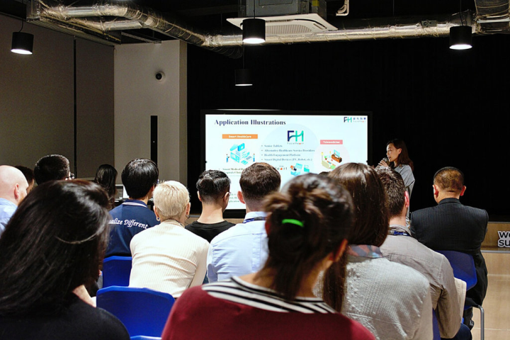 2022年里斯本網路高峰會（Web Summit Lisbon）11月1至4日在葡萄牙首都里斯本舉行，台灣7家新創公司參展進行簡報。（駐葡萄牙代表處提供）