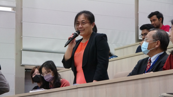 國科會「組建台印學術鏈」計畫協同主持人、政治大學國家發展研究所副教授魏玫娟，12日在印度金德爾全球大學參加「印太中的台印」研討會。