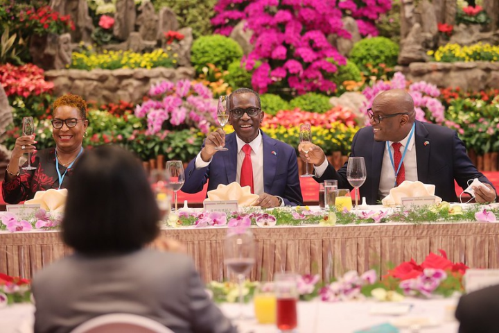 President Tsai hosts a state banquet for Prime Minister Philip J. Pierre of Saint Lucia.