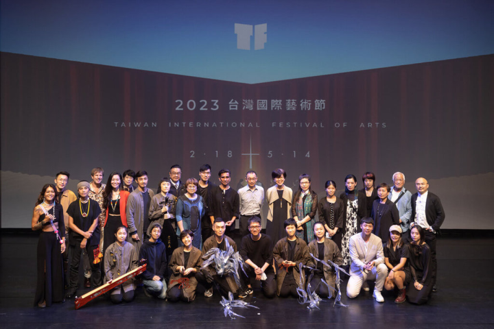2023 TIFA台灣國際藝術節29日舉行記者會，宣布將於2023年2月18日至5月14日盛大舉辦，請來多組國內外表演團隊，將帶來19檔節目、129場精彩演出。（國家兩廳院提供）