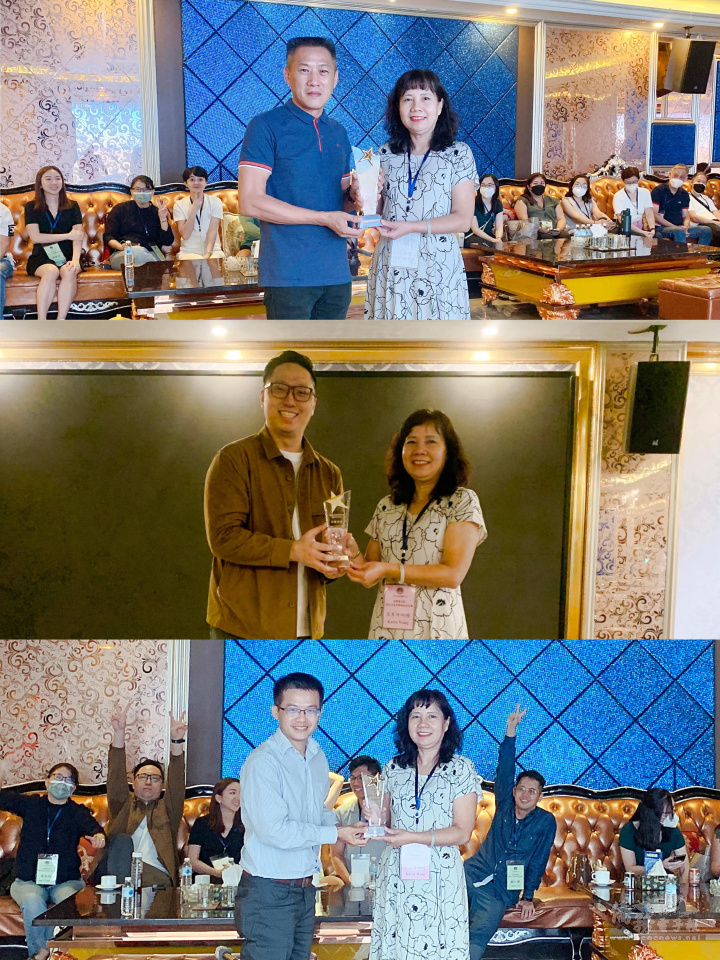 王映陽主任致贈感謝座予蘇國芳(上)、林南宏(中)、林志緯(下)