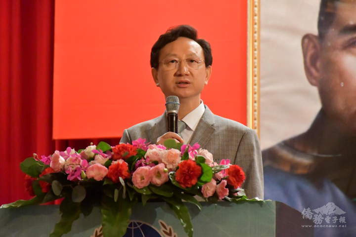 童振源在閉幕儀式上致詞