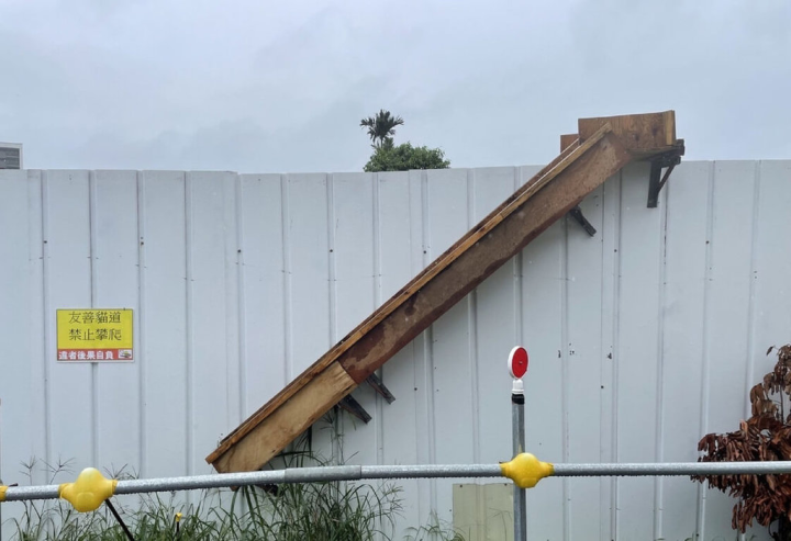 新北市塭仔圳重劃區內各項工程正積極施作中，但有動保團體反映工地流浪貓出沒，擔心浪貓有危險。地政局和動保處研究並發揮創意創設友善貓道，盼共同守護貓咪安全。（新北市地政局提供）