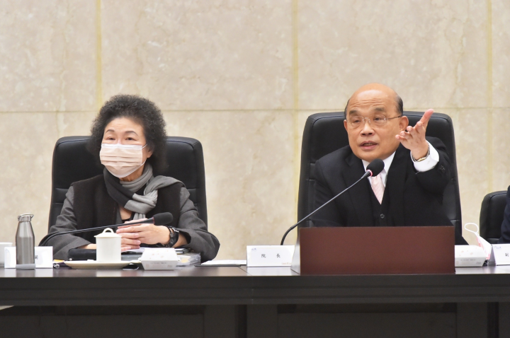 行政院長蘇貞昌出席「監察院111年巡察行政院會議」