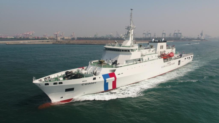 搭乘任務艦(4000噸級) 圖片來源：中華民國海洋委員會