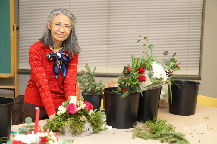 陳翎玥老師任職於美國大型連鎖花藝店