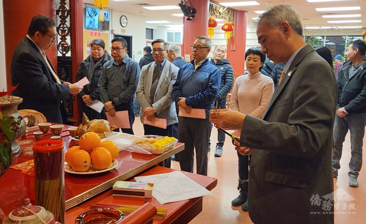 波士頓安良新會員入會宣誓