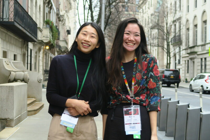 國際表演藝術協會（ISPA）台灣夥伴計畫入選者許慈茵（左）、陳玟臻（右）參加10日至12日在紐約舉行的年度大會。