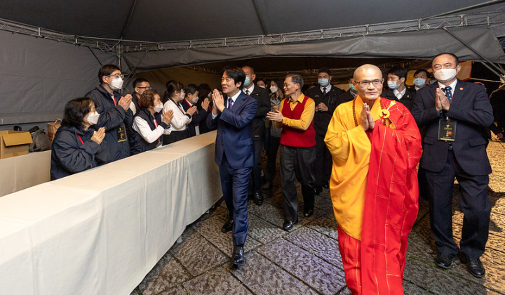 副總統出席「法鼓山除夕撞鐘‧為世界祈福活動」