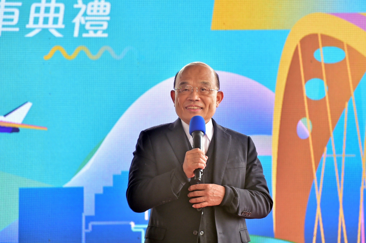 2023年1月9日行政院長蘇貞昌出席「國道2號大園交流道至台15線新闢高速公路工程」通車典禮