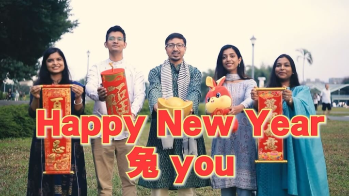 農曆兔年將至，印度台北協會19日在臉書貼出賀歲短片，分享兔子與印度的各種特殊淵源。（圖取自facebook.com/ITATW）