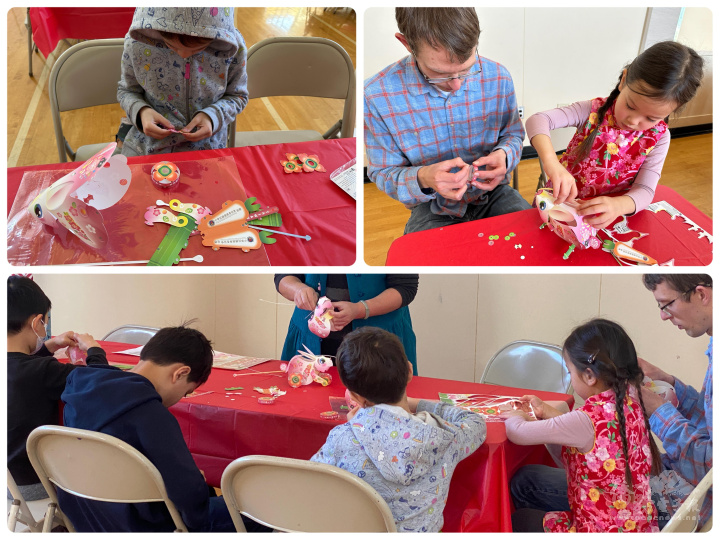 現場製作揚眉兔氣手提燈籠