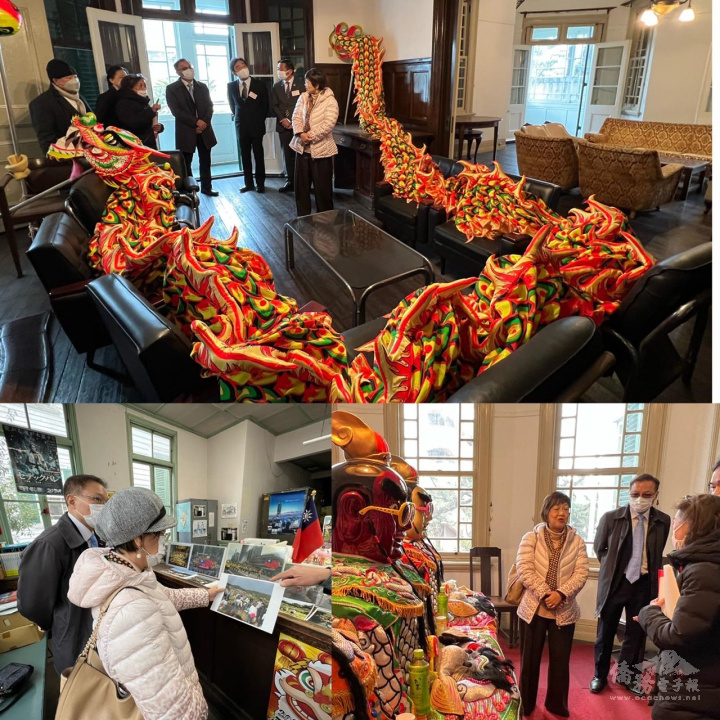 僑委會贈送的三太子及九節龍