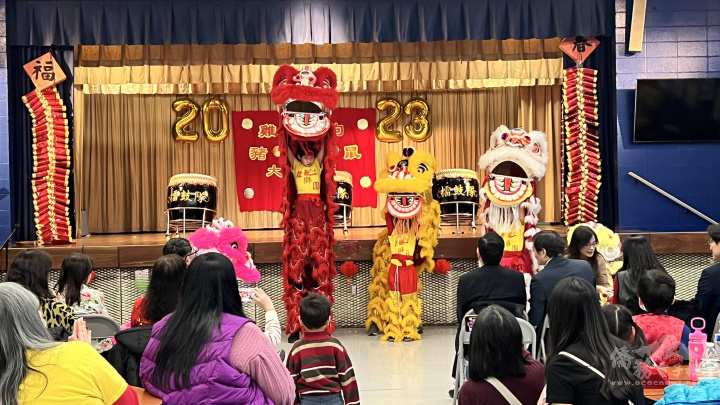 愛迪生中校的舞獅隊在老師沈健輝指導下，四度受邀在享負盛名的紐澤西交響樂團新春音樂會演出