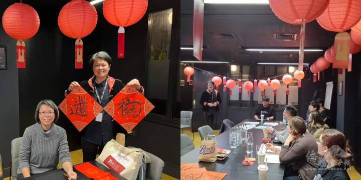 Director Furlong introduced TCML Ireland and the instructor SyuePing's calligraphy demonstration.