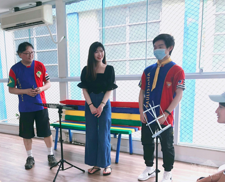 聖保羅僑教中心歐美廷致詞勉勵學員再接再厲