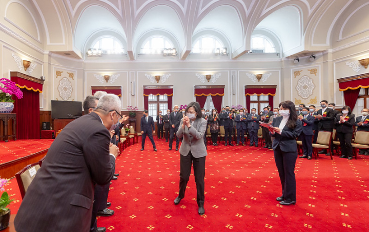總統接見「第24屆國家建築金質獎及第19屆國家品牌玉山獎得獎代表」