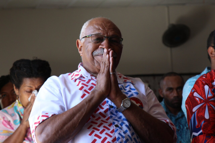 斐濟總理拉布卡(Sitiveni Rabuka)。(推特)