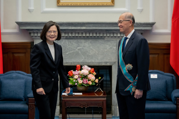 總統頒授總統府前秘書長李大維「一等卿雲勳章」