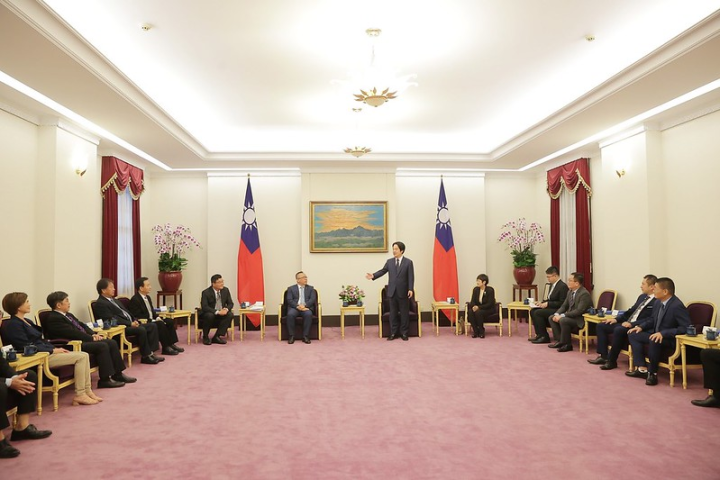副總統接見「非洲臺灣商會聯合總會回國訪問團」，並致詞