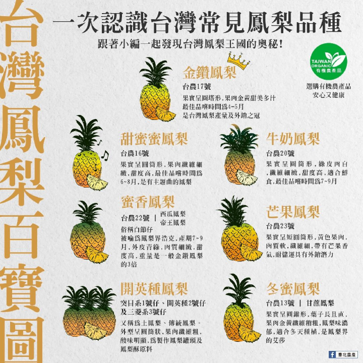 臺灣鳳梨品種介紹