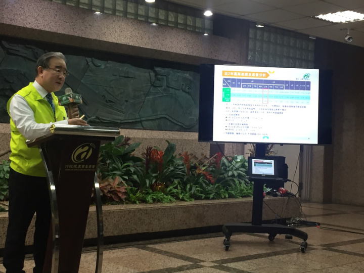 去年鳳梨價格不錯，農民今年提早催花採收，致使甜度較低影響銷售，農糧署長胡忠一（圖）6日宣布，農委會今年加強內、外銷及加工處理3支箭因應措施。