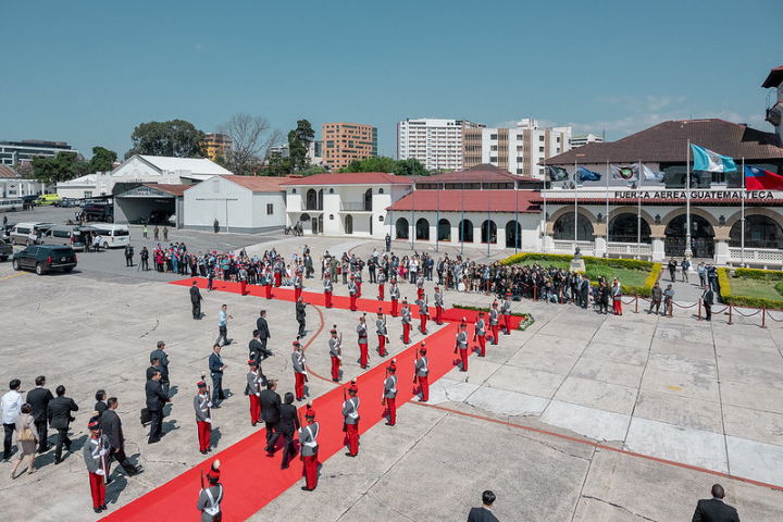 President Tsai Ing-wen arrives in Guatemala on diplomatic visit.