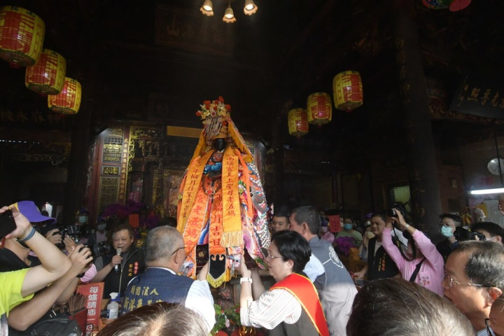 彰化南瑤宮笨港進香活動30日起駕，南瑤宮媽祖將行經彰化、雲林及嘉義等3縣市，展開為期7天6夜的進香活動。（彰化縣政府提供）
