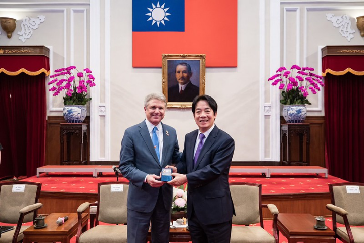 賴清德副總統6日下午接見美國聯邦眾議院外交委員會主席麥考爾（Michael McCaul）訪問團