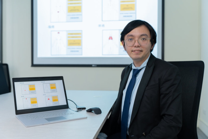 政治大學人工智慧跨域研究中心研究員吳致勳（圖）帶領以「政大醫學院」為名的研究團隊，運用AI（人工智慧）技術，研發「多類別癌症之非侵入式AI偵測系統」，利於癌症及早發現、治療。（政大提供）