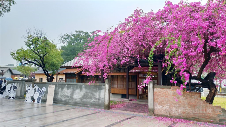 The scenic culture park in the retired Taichung Prison that has been designated as the future site of the National Comics Museum. CNA photo April 1, 2023